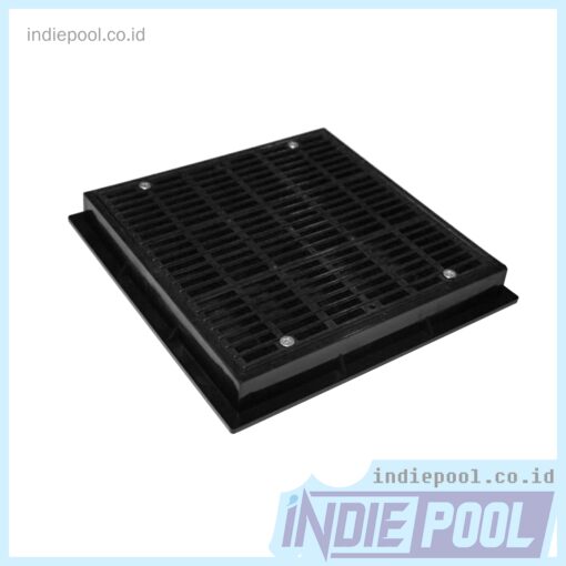 Main Drain Square 9x9 Black